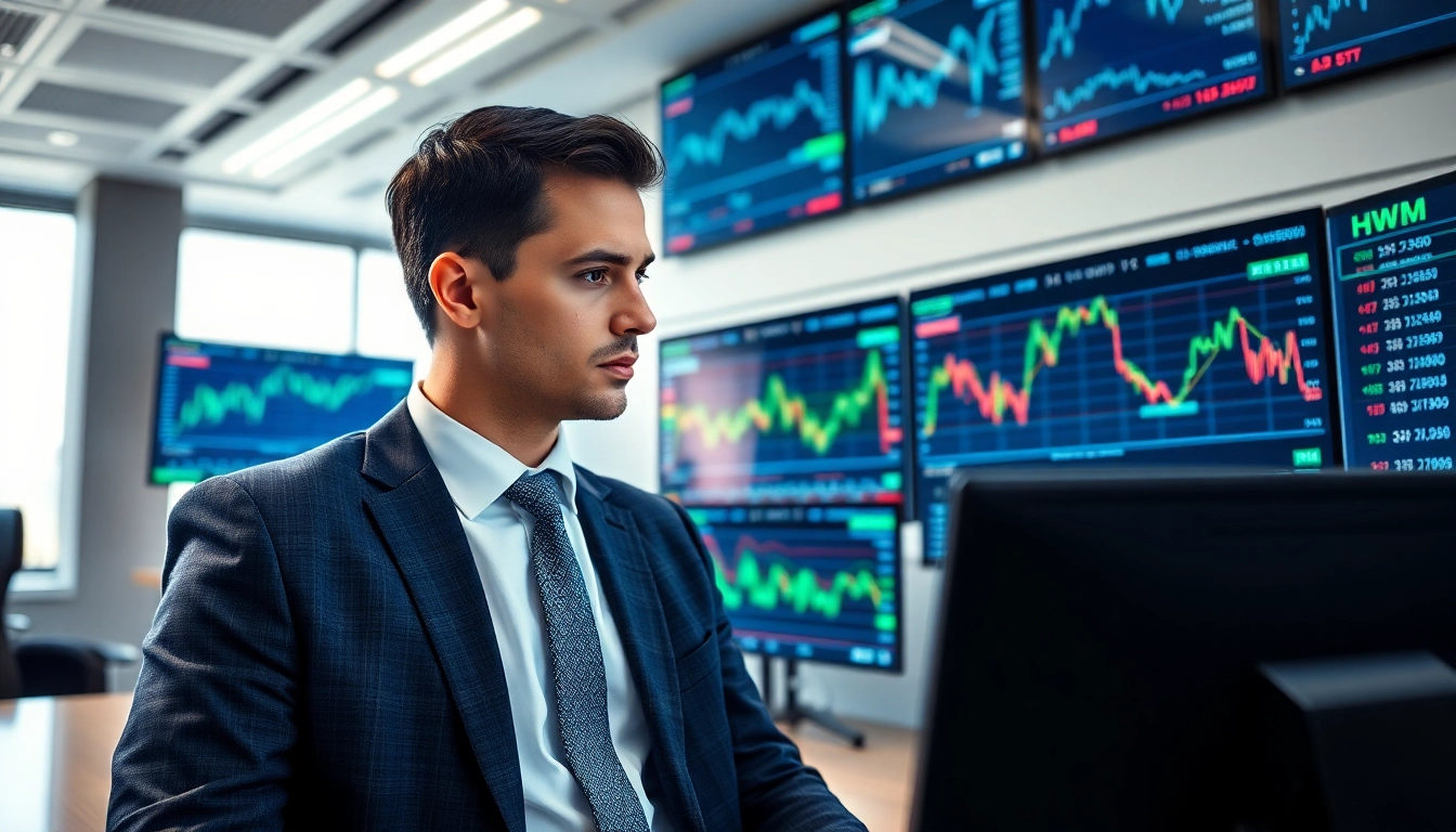 Analyze current HWM stock price trends with a financial analyst in a modern office.