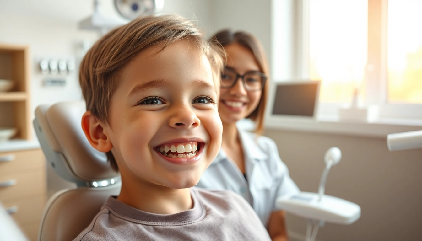 Orthodontic expanders for kids Hawthorn assisting a happy child at a dental office.