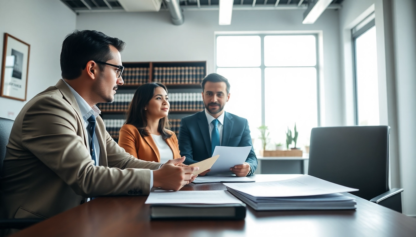 Meet with Miami divorce lawyers for professional legal advice in a modern office.