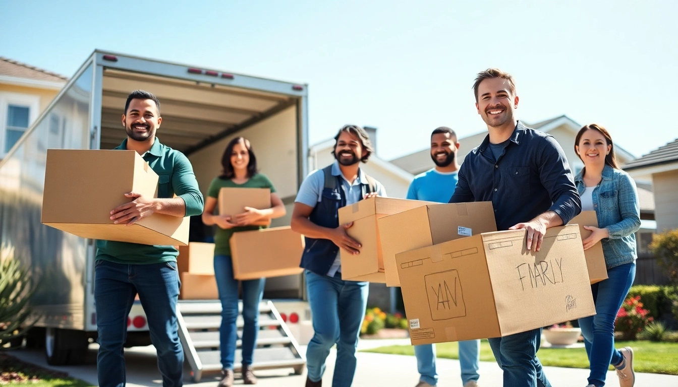 Movers in Santa Clara, UT, professionally packing and loading furniture into a truck.