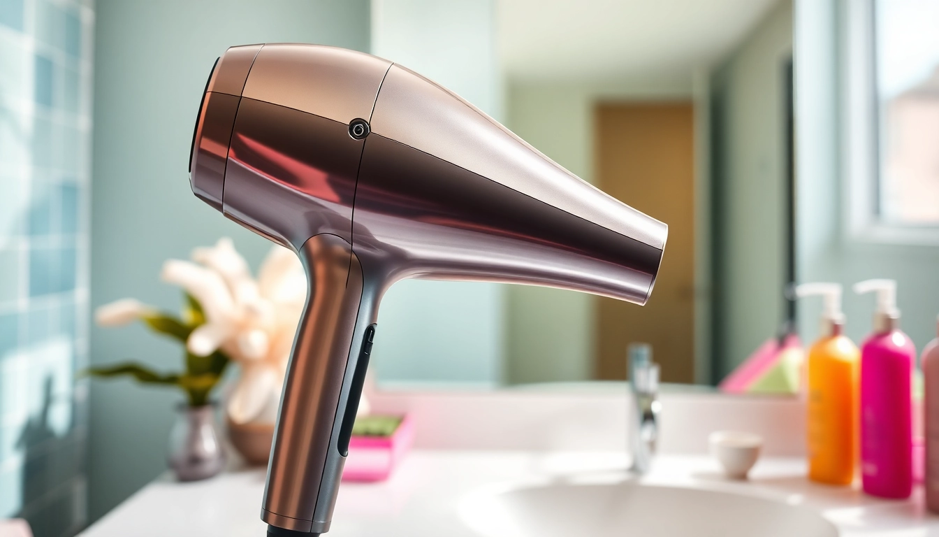 Enhance your hair styling with this Ionic hair dryer featuring a sleek design and premium finish.
