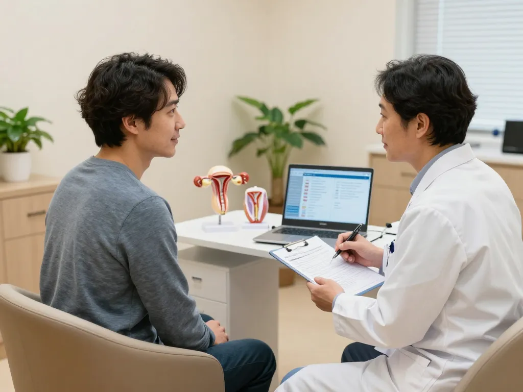 患者と医師の交流を強調したおすすめ包茎クリニックでの相談。