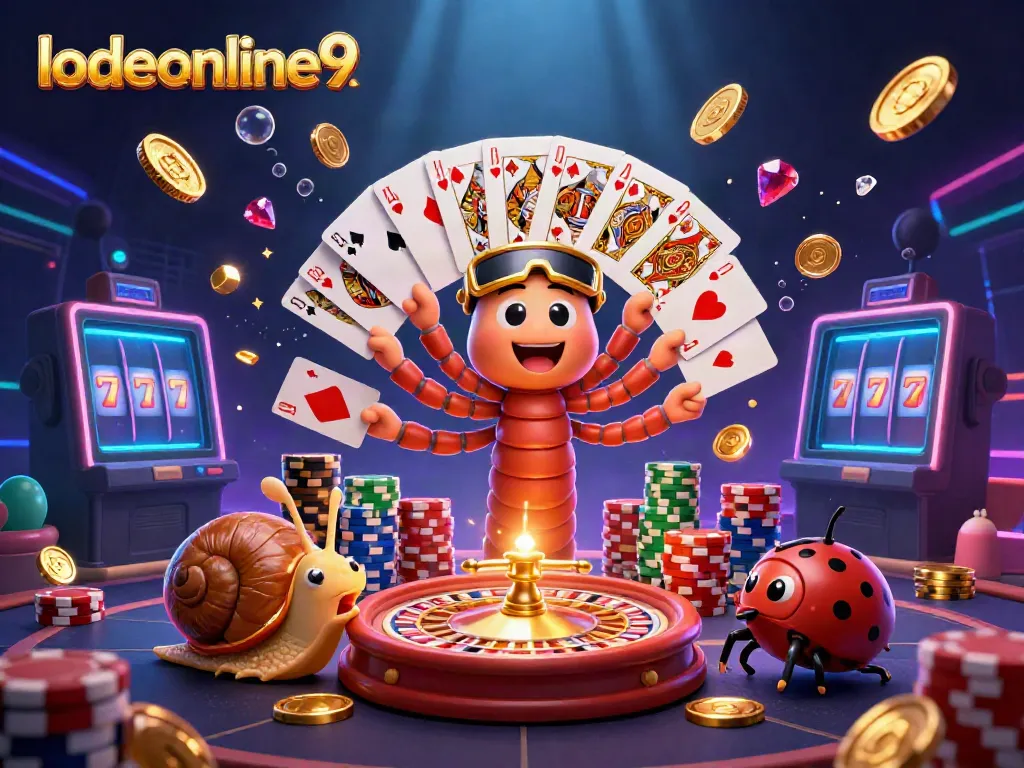 Win big with lodeonline9 as a millipede dealer and friends spark excitement in this dynamic casino scene.