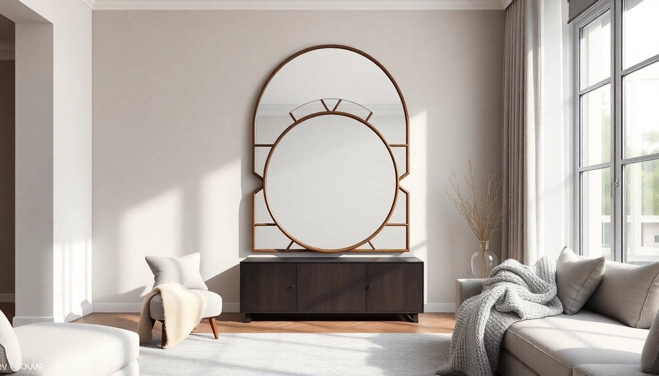 Showcasing handcrafted mirrors from https://merithome.co.uk in a stylish modern interior.