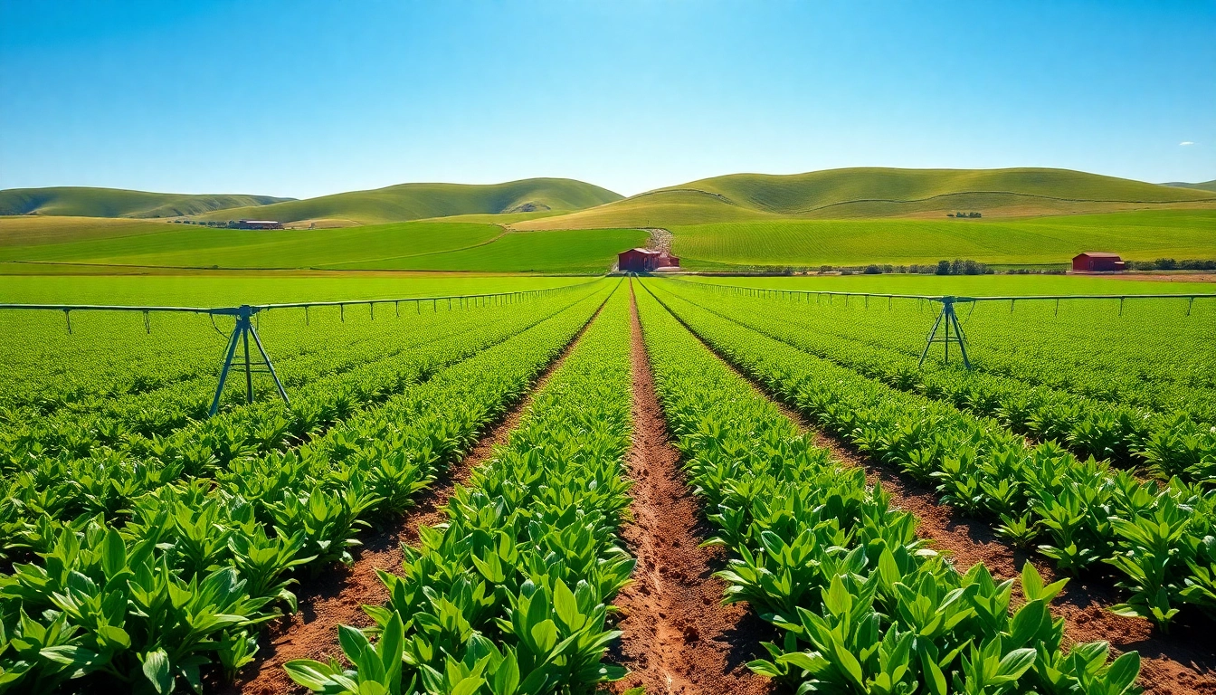 Enhance land irrigation effectiveness with efficient systems in a thriving agricultural landscape.