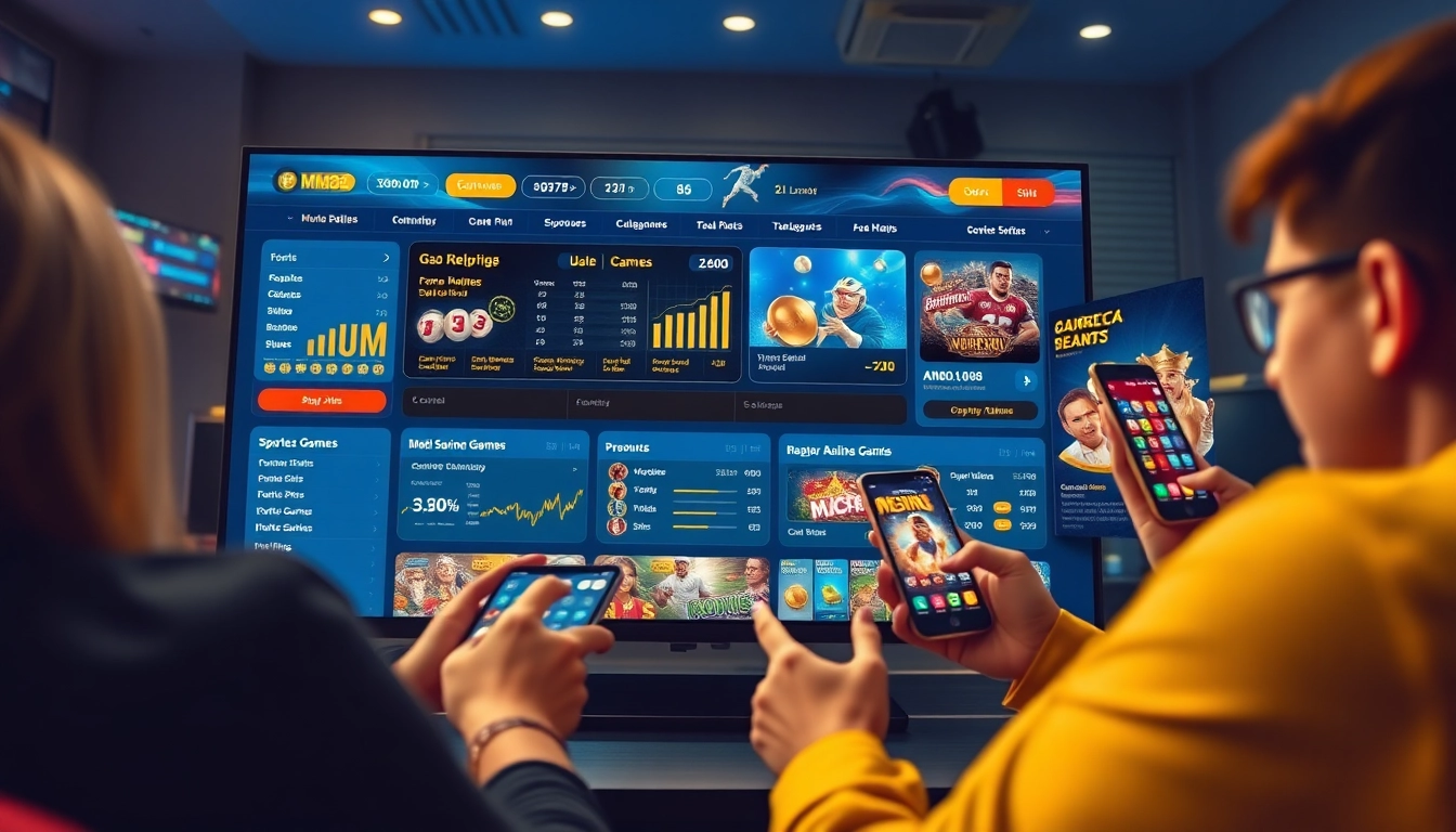 MM88 online gaming platform interface showcasing vibrant games and bonuses.