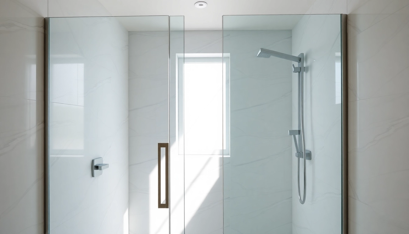 Exquisite shower doors uk in a modern bathroom, showcasing elegant glass designs and polished finishes.