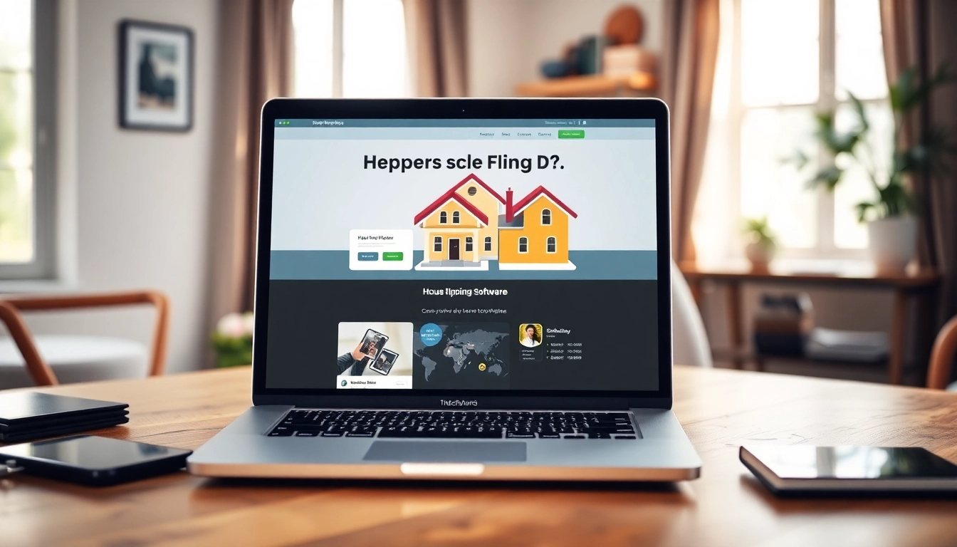 Using house flipping software to analyze real estate investment opportunities effectively.