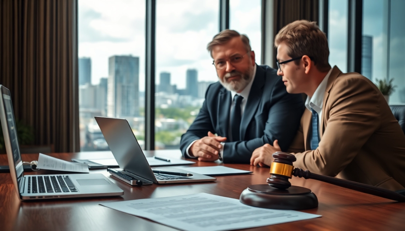 San Antonio truck accident lawyer advising a client in a professional office environment.