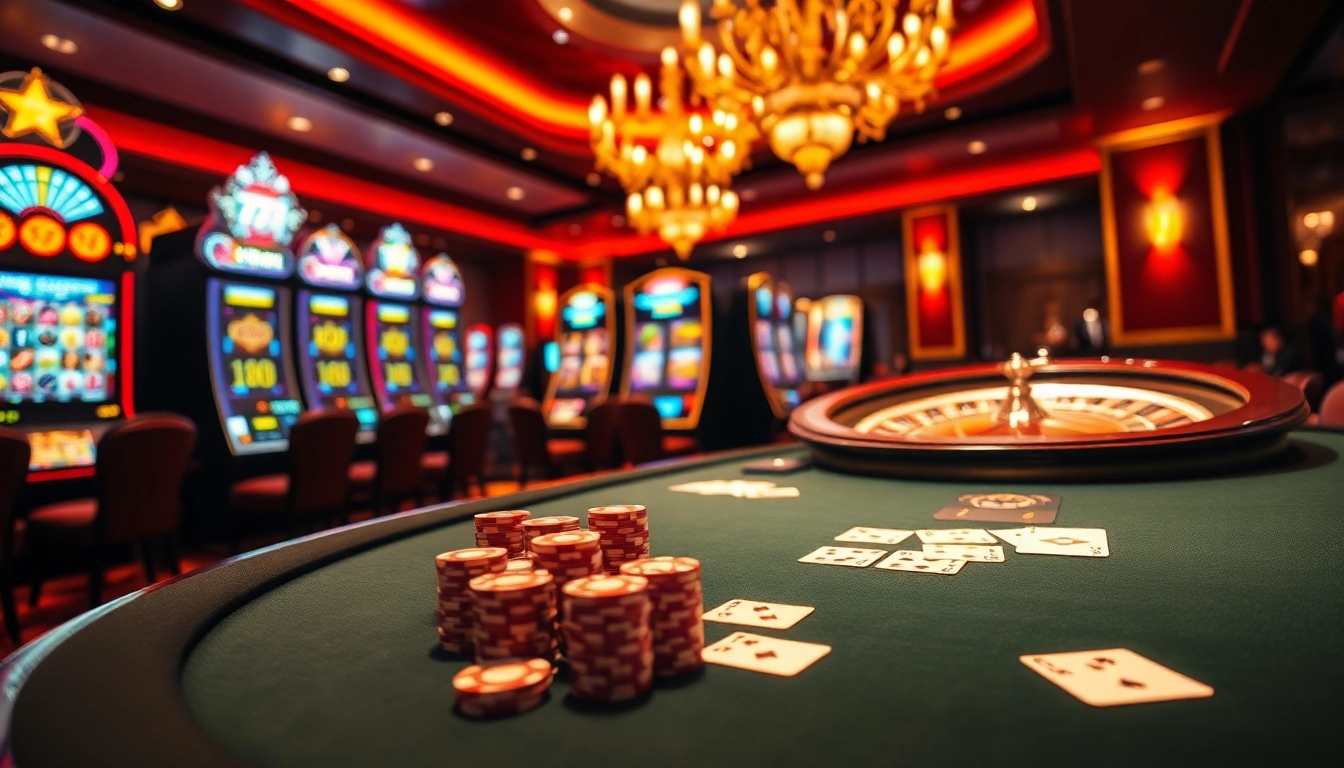 79king casino scene showcasing immersive gaming atmosphere with poker and roulette.