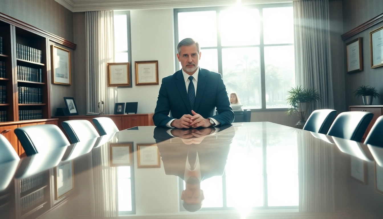 Professional consultation with a Palm Harbor Divorce Lawyer in a sophisticated office setting.