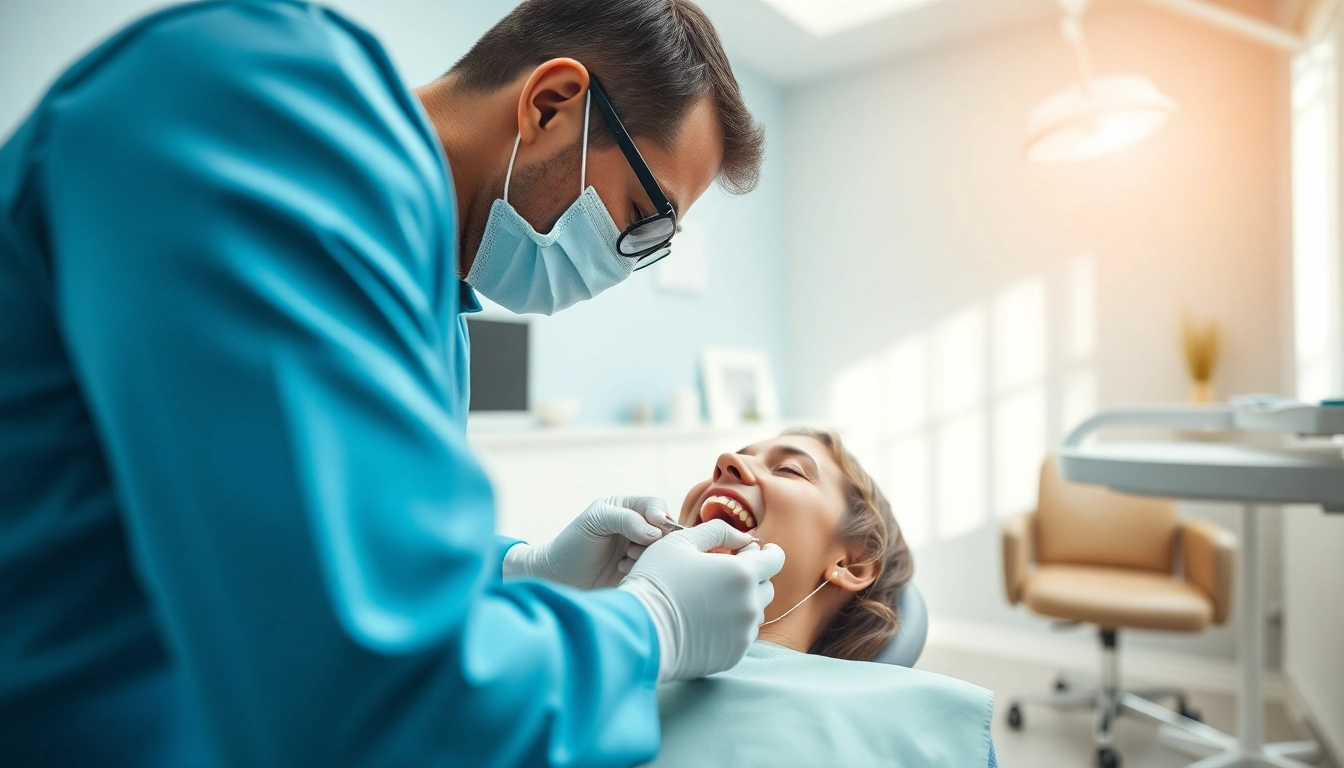 Dentist Frankfort IL providing personalized care and consultation in a modern dental office.