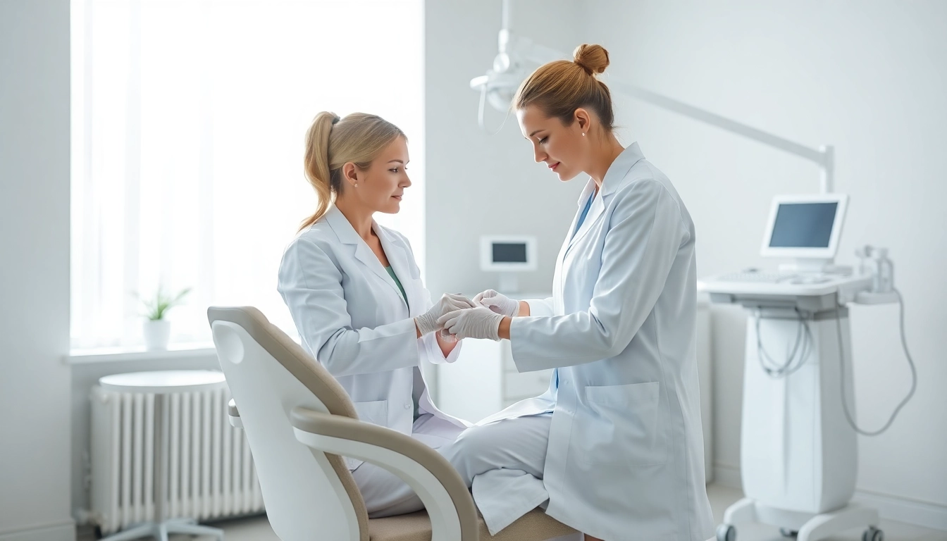 Kirkegaard Aesthetics - Dr. Simone Kirkegaard in a serene clinic performing aesthetic treatments.