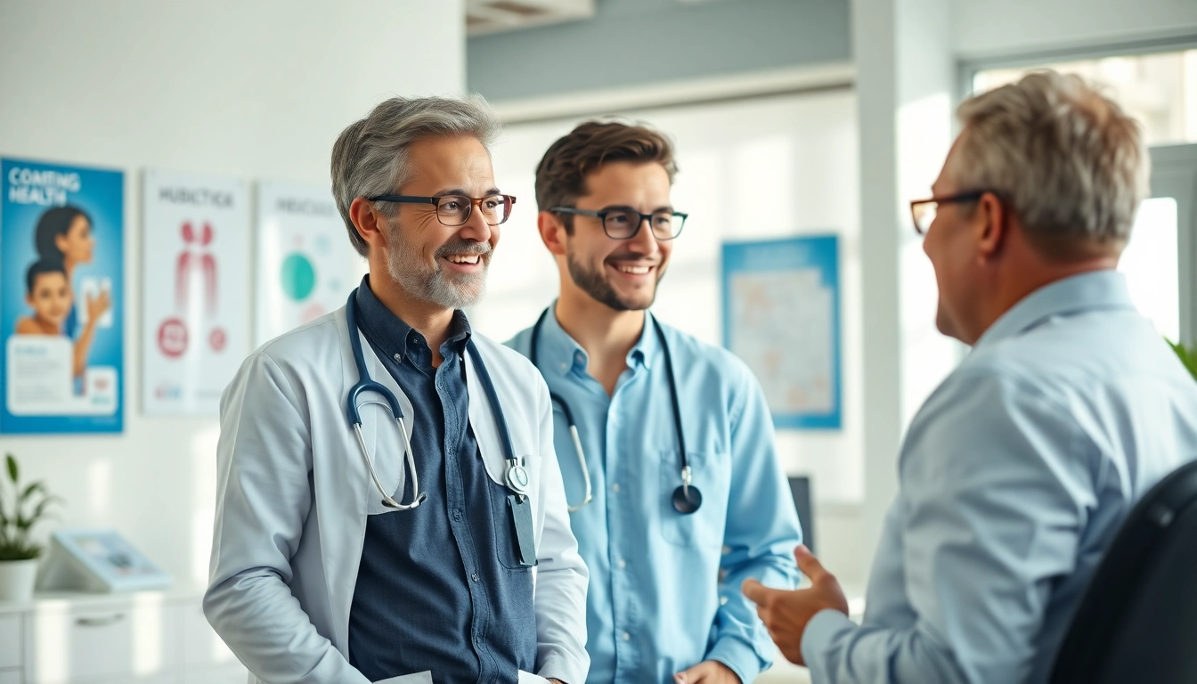 Engaging consultation at https://www.medexdtc.com showcasing a professional interaction between a medical consultant and patient.