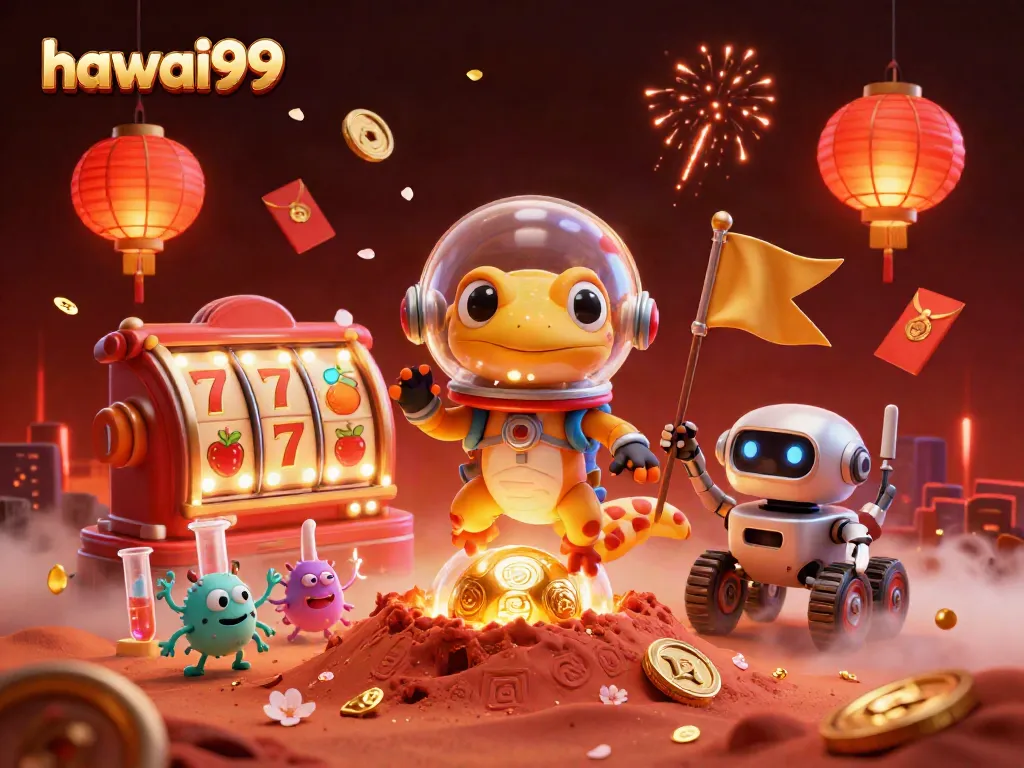 Engage in thrilling gameplay with hawai99 as a Martian gecko discovers a buried casino.