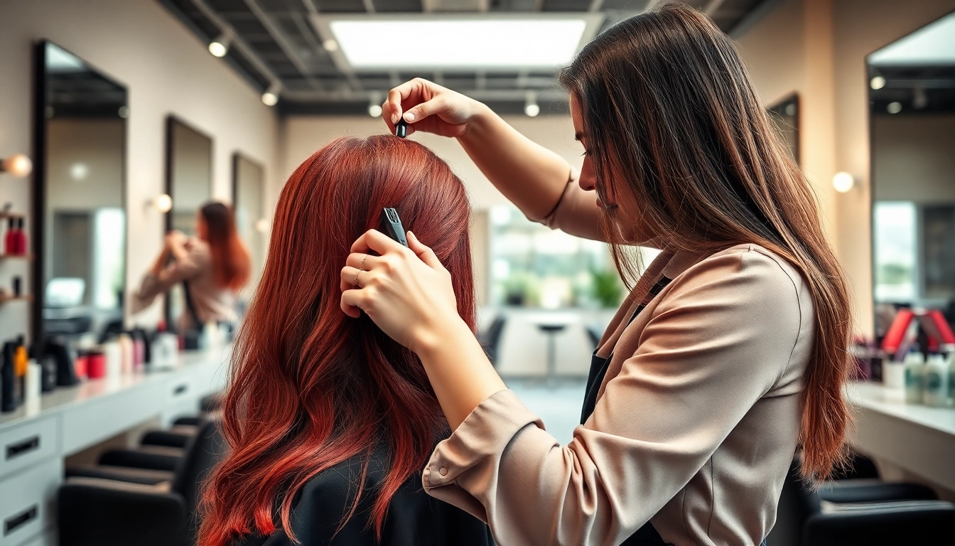 Frizer craiova providing an exceptional hair styling experience in a modern salon.