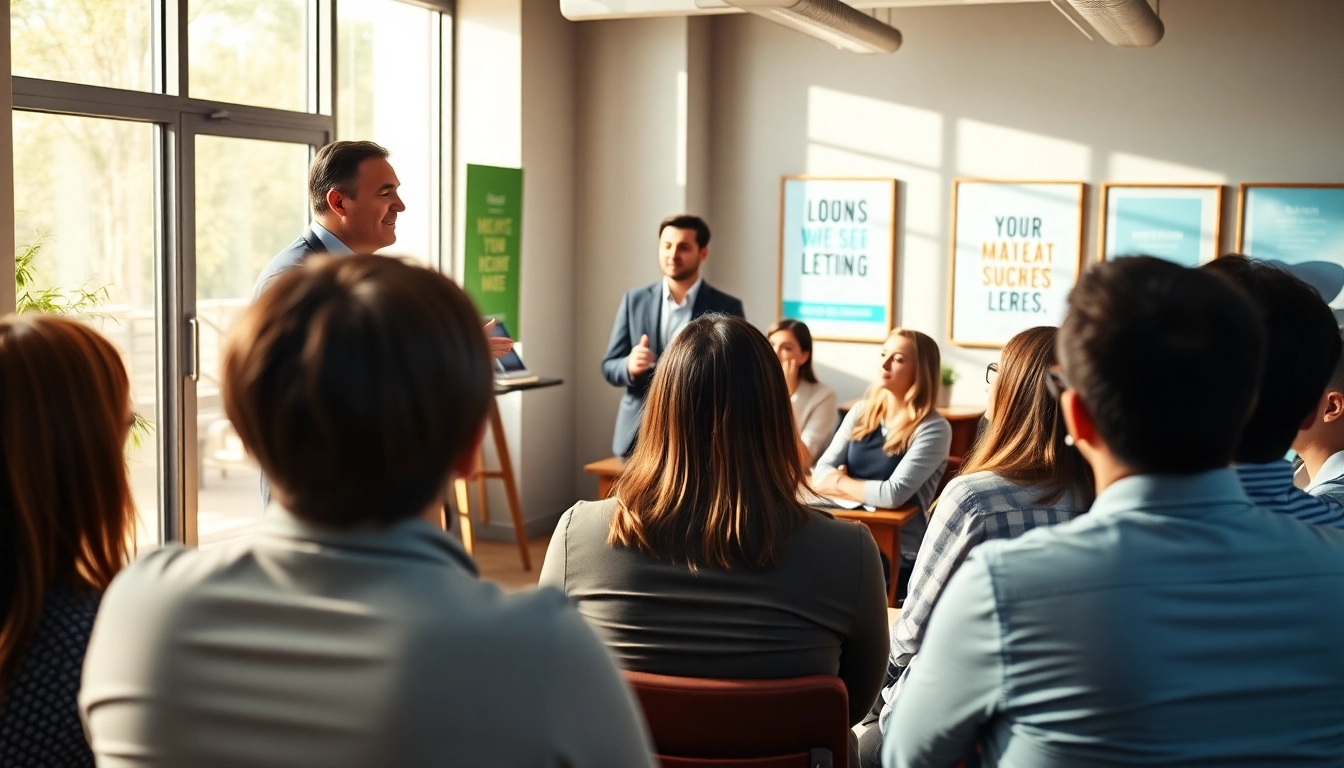 Highlighting business coach near me facilitating an engaging workshop with attentive participants.