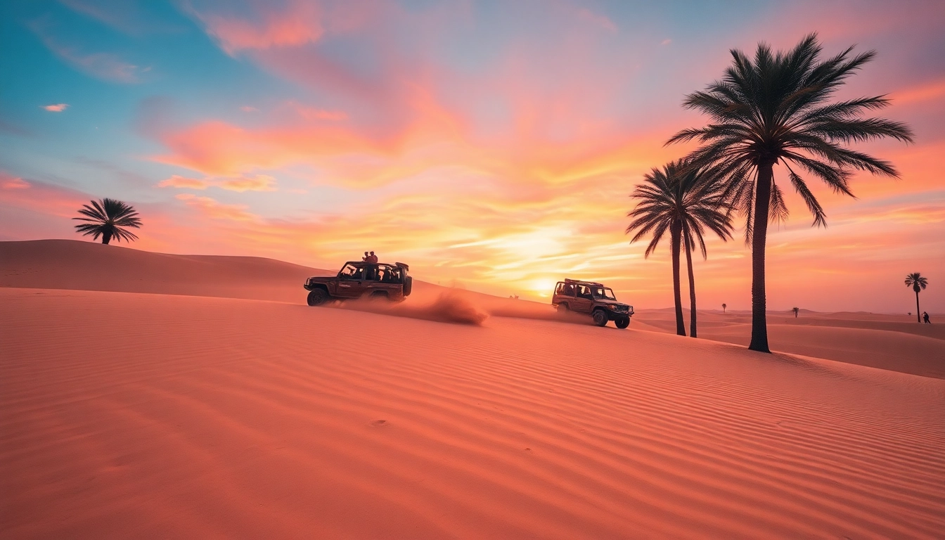 Enjoy an exciting desert safari dubai adventure with dune bashing and stunning sunset views.