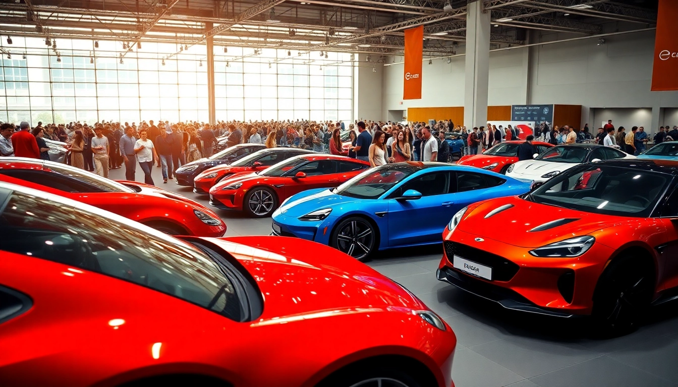 Experience the excitement of an Auto Cars Show with diverse vehicles and enthusiastic crowds.