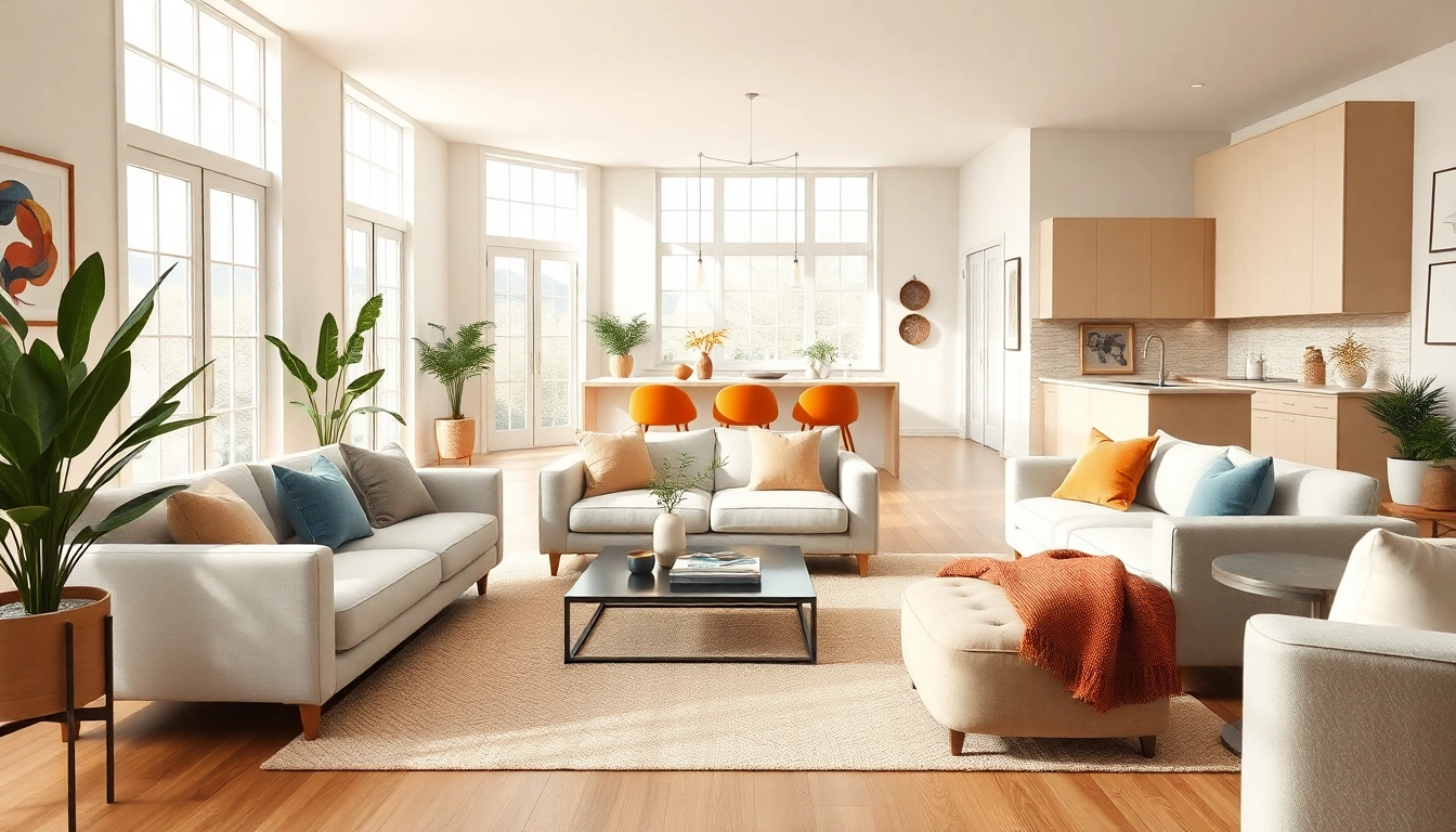 Transform a space with stunning home renovation designs featuring modern living areas.