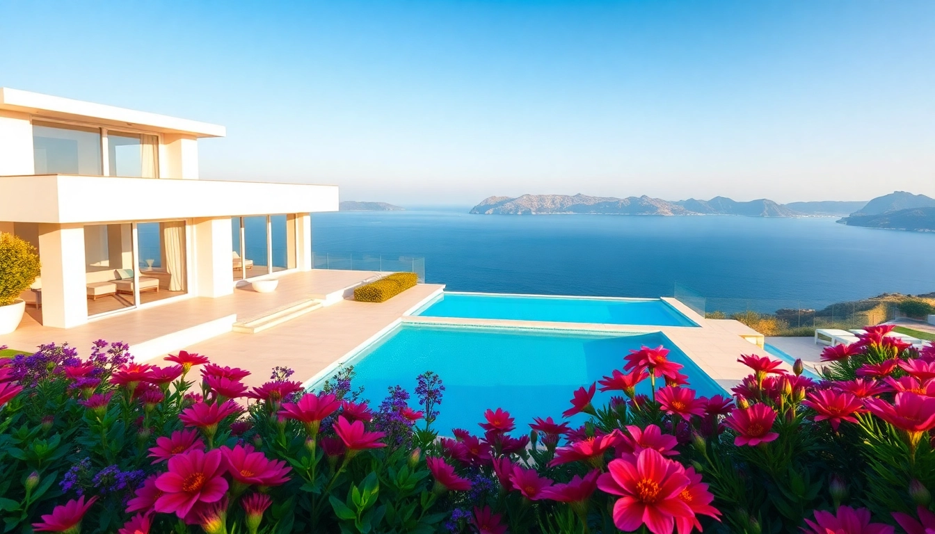 Showcasing luxury villa property for sale in Alanya, Turkey with Mediterranean views.