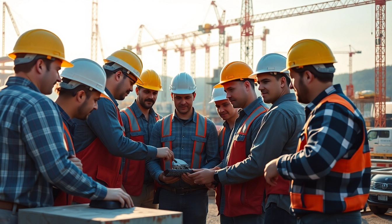 Discover tennessee construction news with construction workers collaborating professionally on-site.