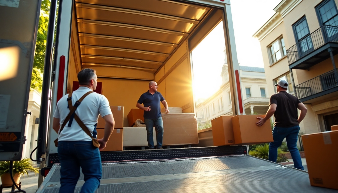 Reliable Local Residential Movers in Savannah expertly handling a move in a historic setting.