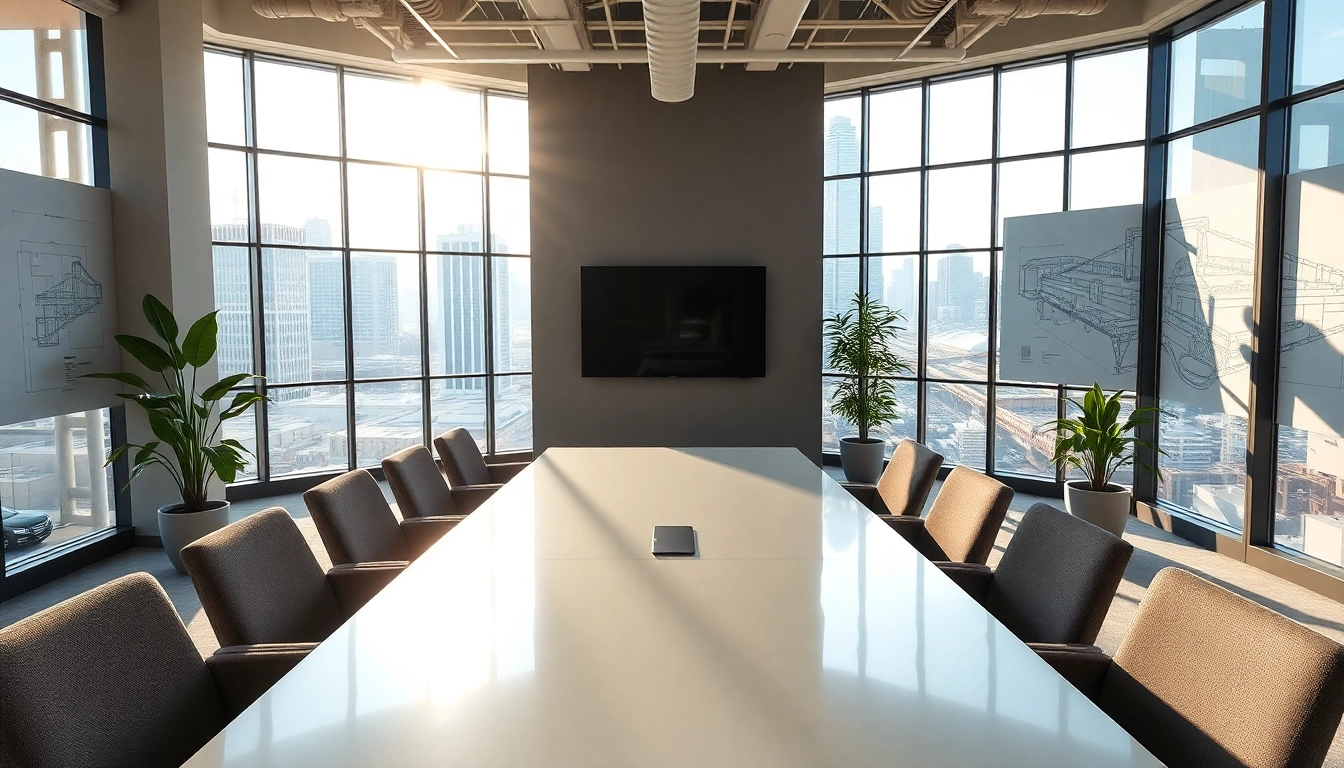 Engaging visual of industrial leasing workspace highlighting modern features, bright sunlight, and strategic layouts.