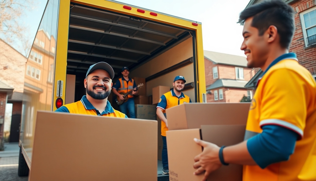 Efficient NY Minute Movers packing furniture with care in a residential neighborhood.