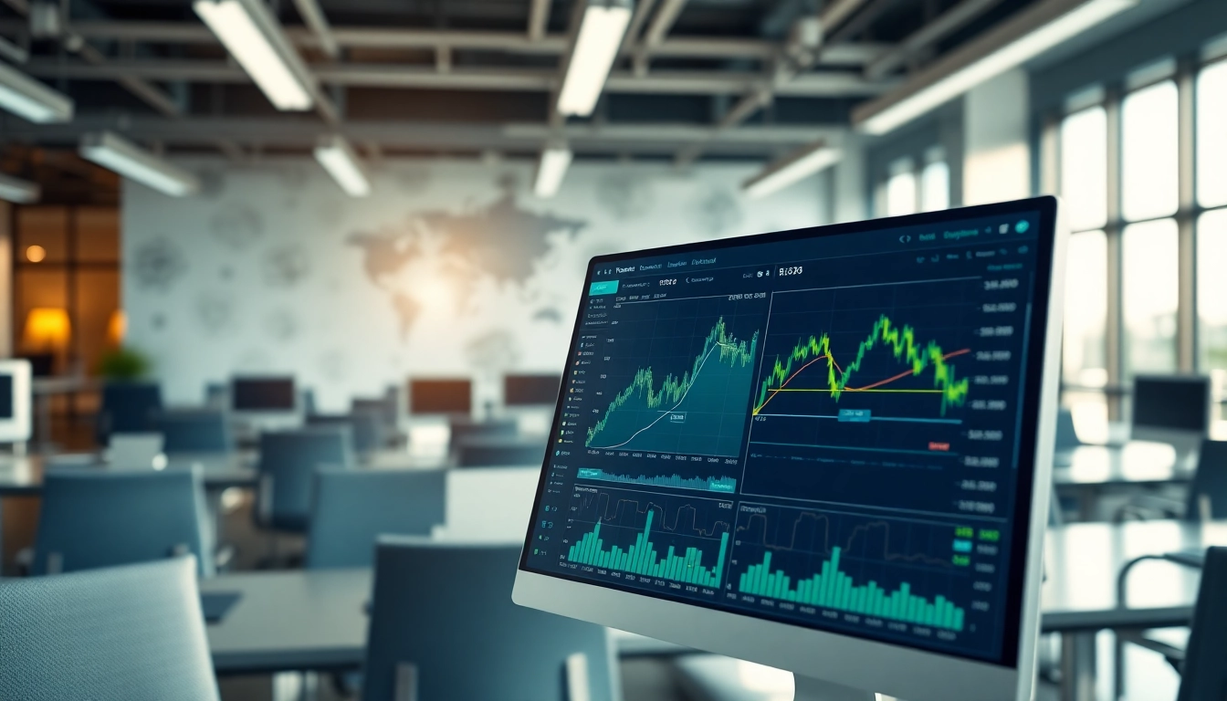 Engaging view of the saintquant trading interface highlighting cryptocurrency analytics.