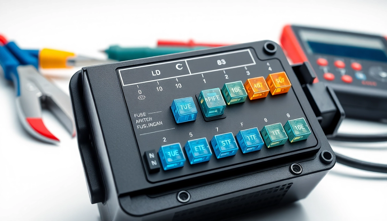 Check the schematics of fuses on https://bezpieczniki24.pl with detailed illustrations of a car's fuse box.