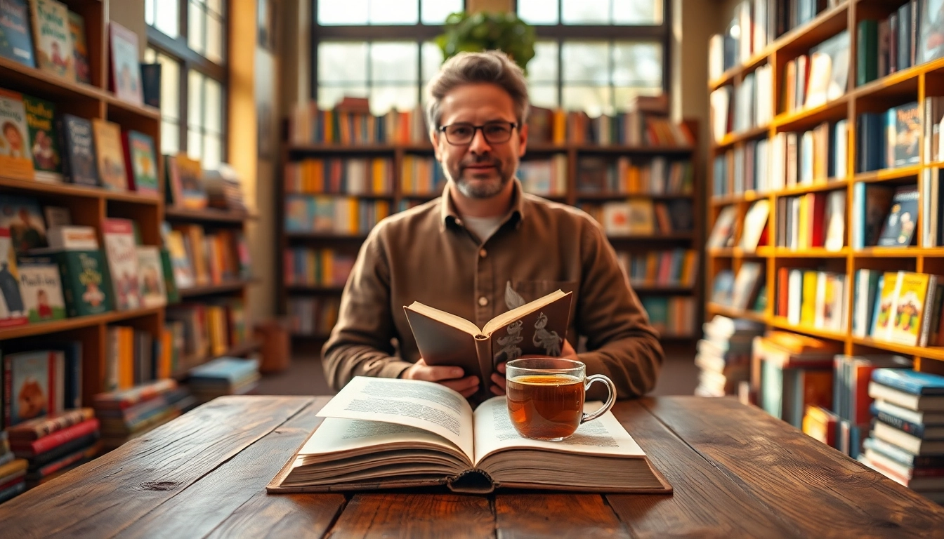 C.S. Duncan inspires creativity with books in a warm, inviting bookstore atmosphere.