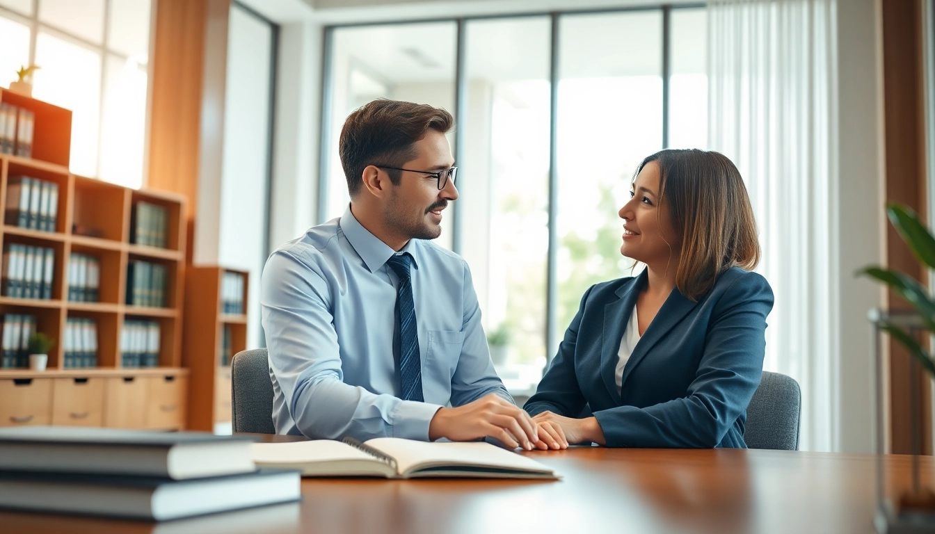 Fort Lauderdale workers compensation lawyer advising a client in a professional office setting.