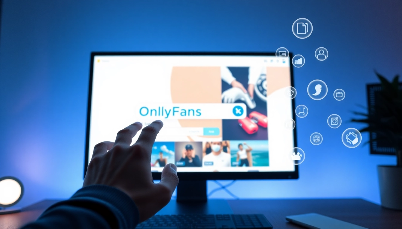 OnlyFans Search interface showcasing user-friendly features and categories for content discovery.
