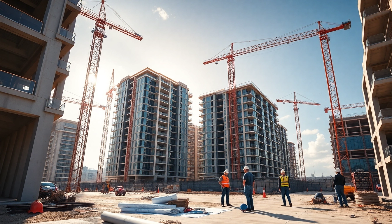 Texas construction news highlights collaboration at a bustling construction site with cranes.