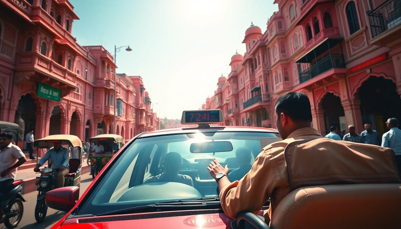 Experience reliable Jaipur Taxi Service with trusted drivers in a vibrant city setting.