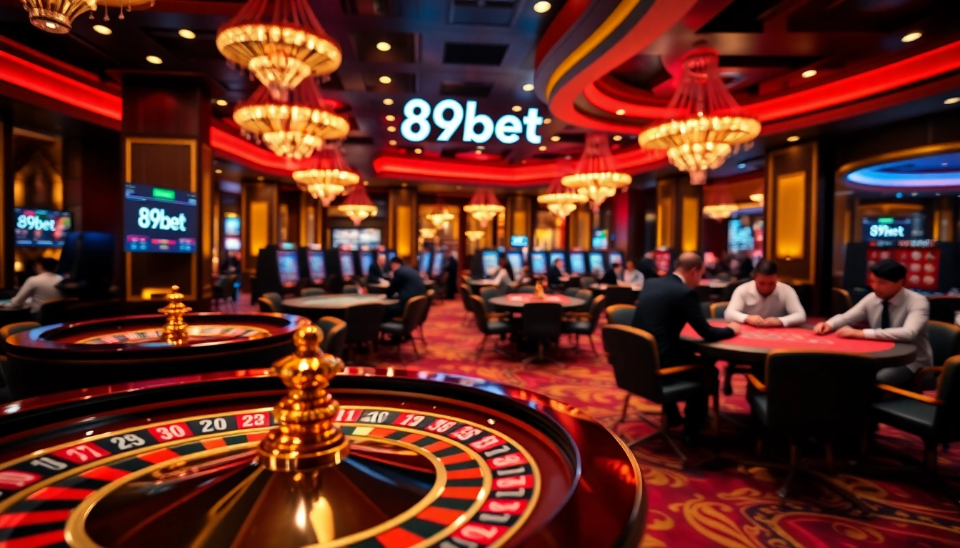 Experience the excitement of đăng ký 89bet at a luxurious casino gaming floor.
