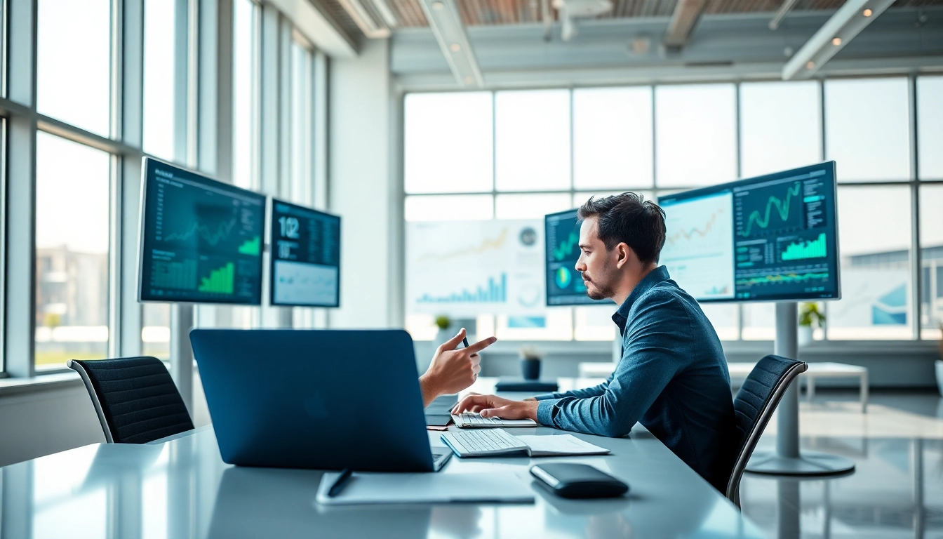 Analyze sales navigator scraper cost with a data analyst in a modern office.