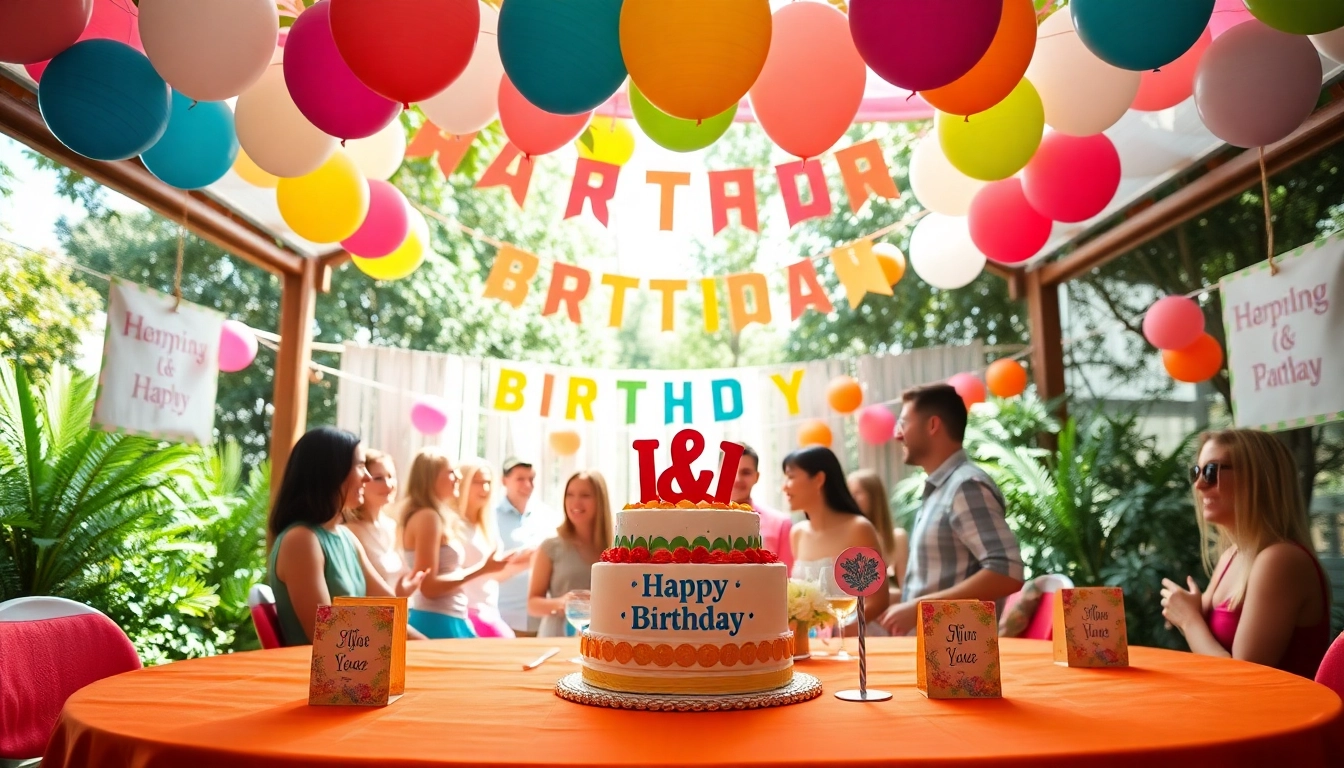 Celebrate a customizable birthday party with vibrant decorations, personalized elements, and joyful gatherings.