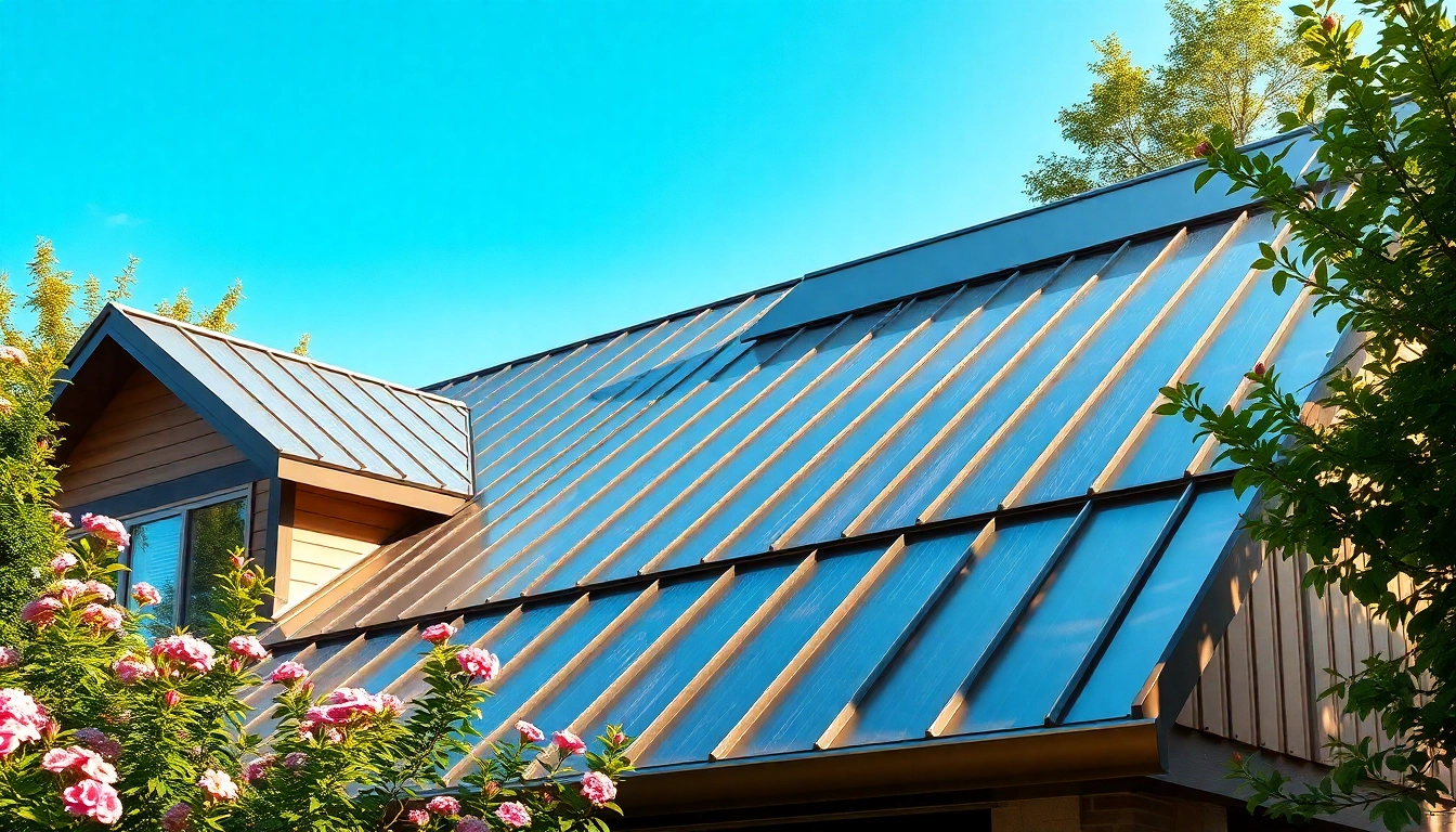 Showcase of metal roofing emphasizing its sleek design and durability on a modern home.