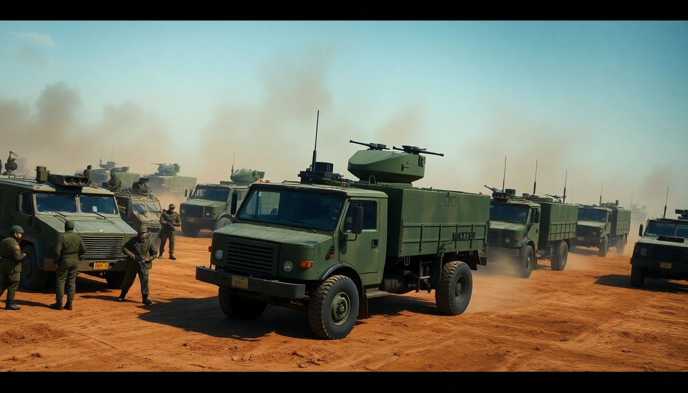 Engaging display of c military vehicles during a dynamic battlefield operation.