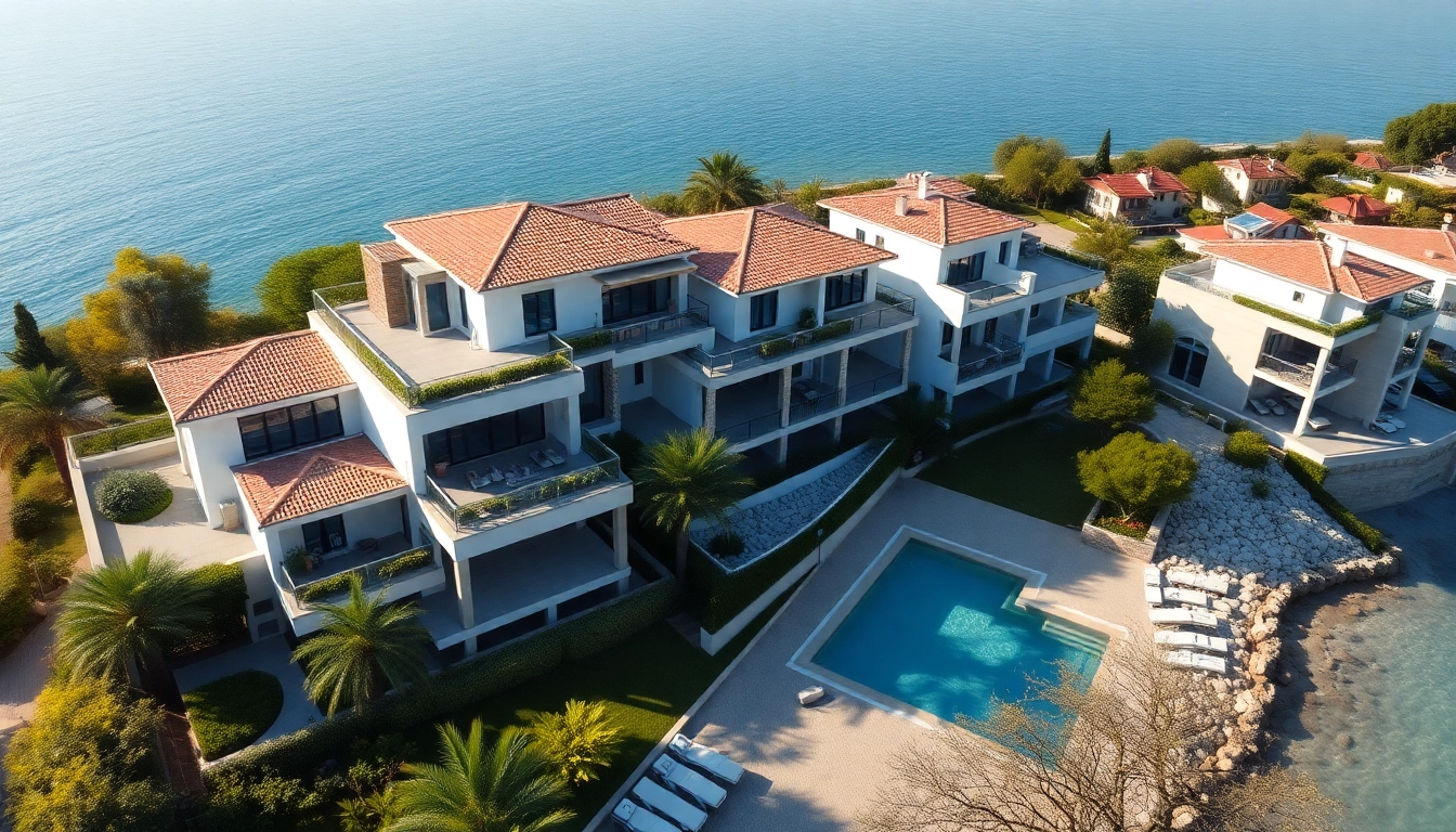 Showcasing property for sale in Alanya Turkey, featuring luxury apartments with Mediterranean views.