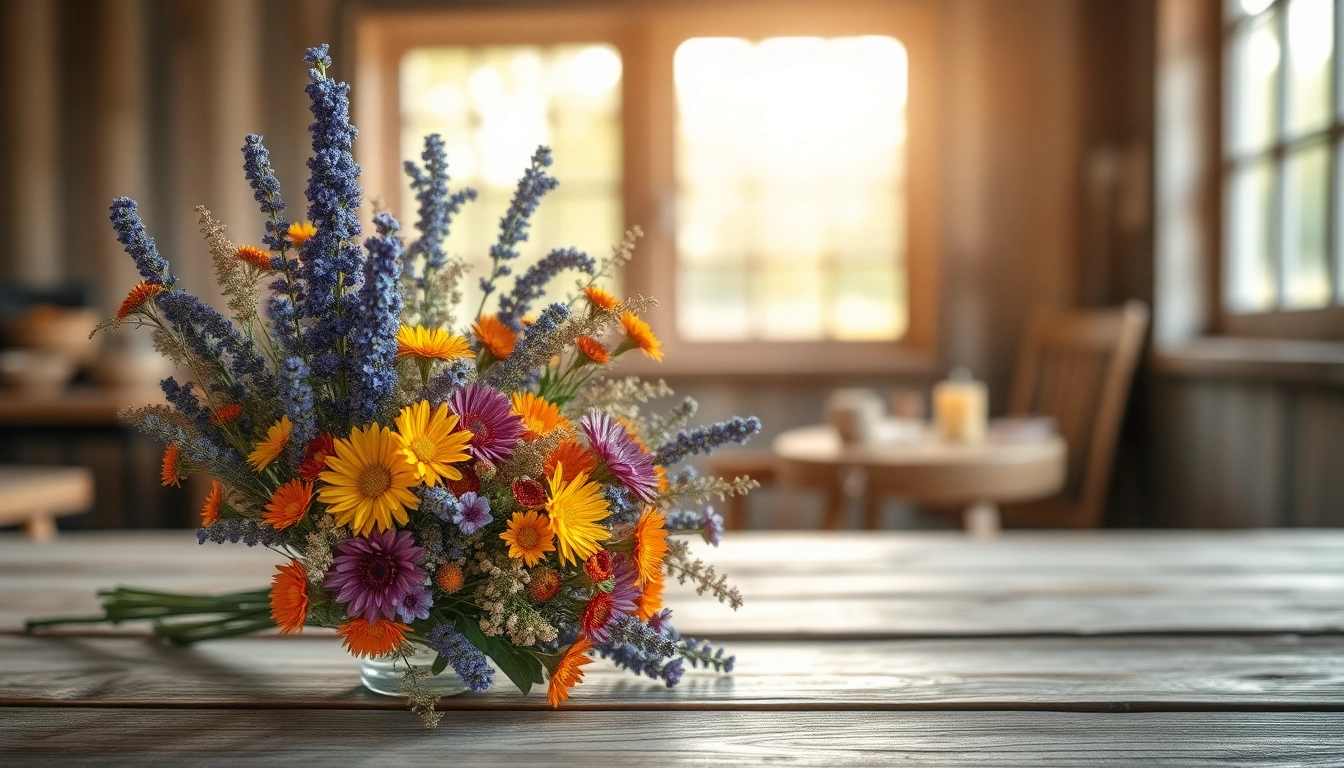 Arranging dried flowers creates a serene and vibrant atmosphere for home decor.