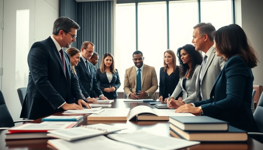 Engaged attorneys discussing strategies at https://www.expertlawattorneys.com in a professional setting.
