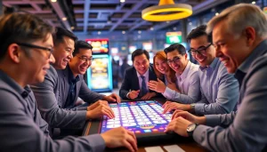 Aktivitas seru bermain togel online dengan para penjudi di meja digital.