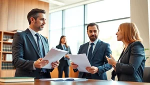 Consultation at https://www.ihavealawsuit.com showcasing a lawyer assisting a client.