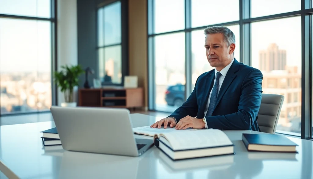 Consult with a professional personal injury lawyer at https://www.marylandpersonalinjurylawyer.com in a well-lit office.