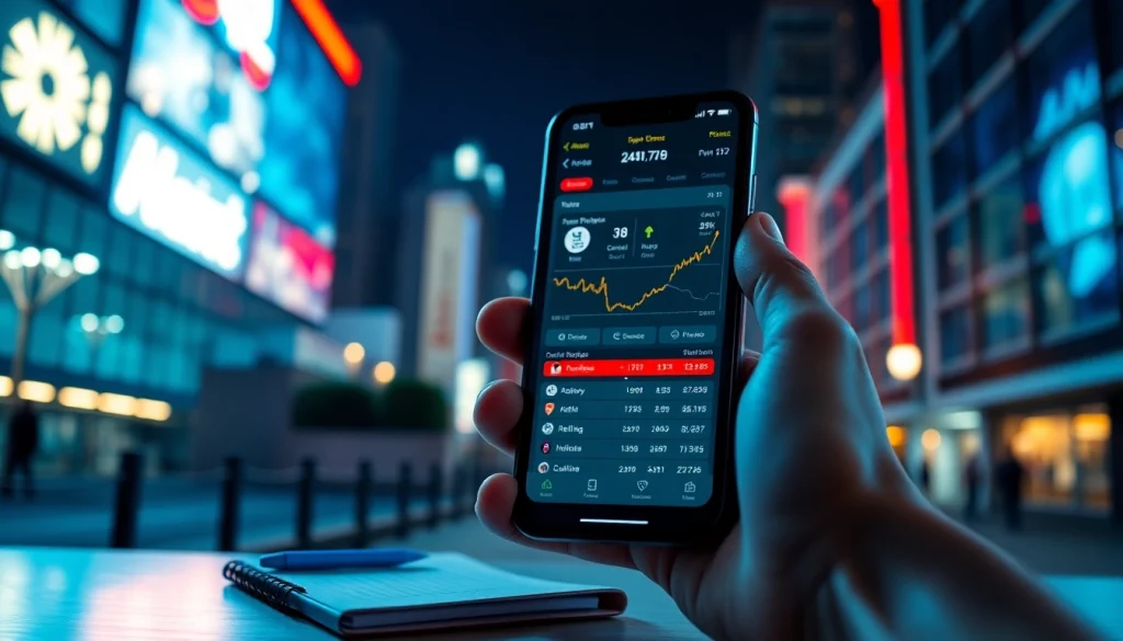 Engaging smartphone interface of the best sports betting apps in India showcasing user-friendly features and betting options.