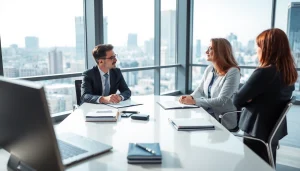 Consultation at https://www.inmotionlaw.com with a professional employment lawyer in a modern office.