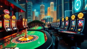 Engaging scene at https://whycazino.com featuring players and casino games in a vibrant setting.